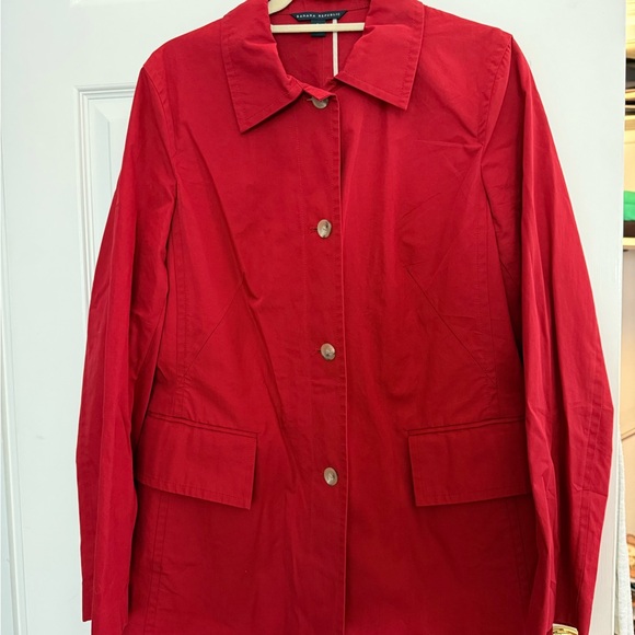 Banana Republic Women's Red Trench Coat - Picture 1 of 6